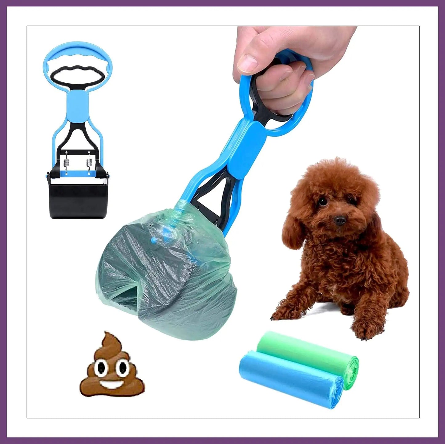 CONVENIENT PET WASTE SCOOPER - 28cm x 9cm x 7,5cm -  Top to Tails