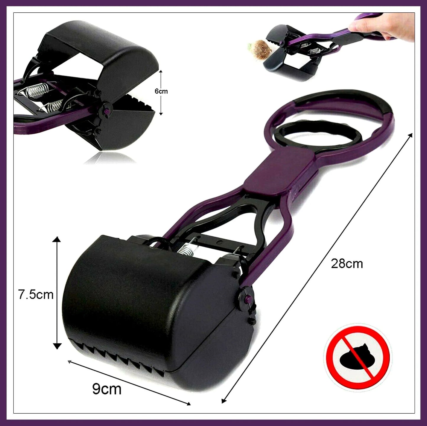 CONVENIENT PET WASTE SCOOPER - 28cm x 9cm x 7,5cm -  Top to Tails